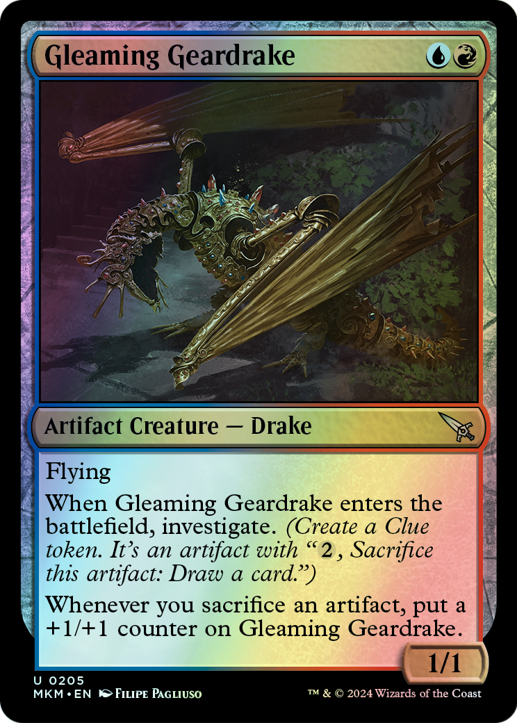 Gleaming Geardrake (MKM) #205 [EN/F] s/o