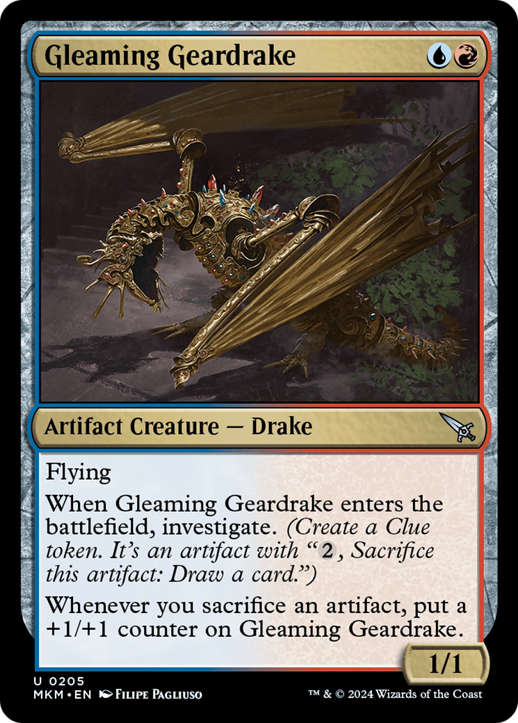 Gleaming Geardrake (MKM) #205 [EN/N]