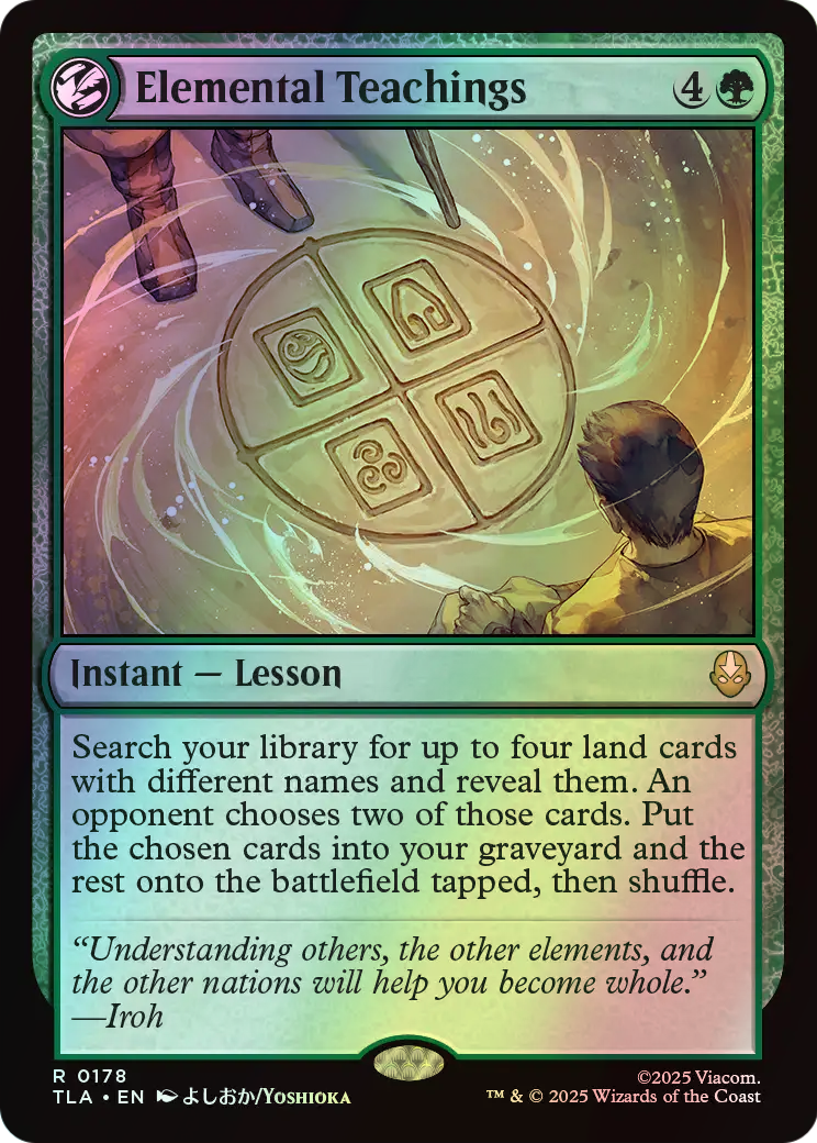 Elemental Teachings (TLA) #178 [EN/F] s/o