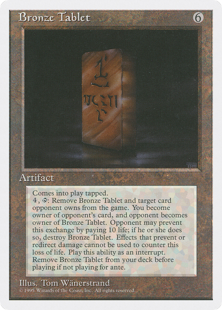 Bronze Tablet (4ED) #303 [EN/N]