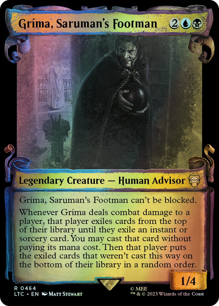 Gríma, Saruman's Footman - Silver Foil (LTC) #464 [EN/F] s/o