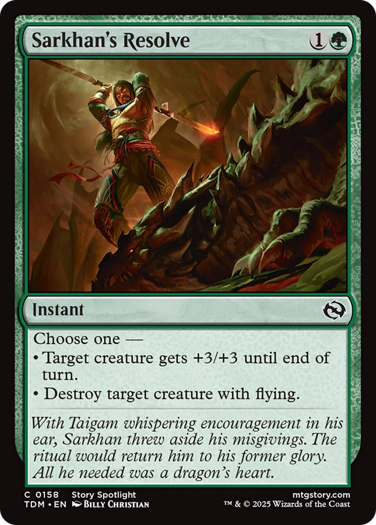Sarkhan's Resolve (TDM) #158 [EN/N]