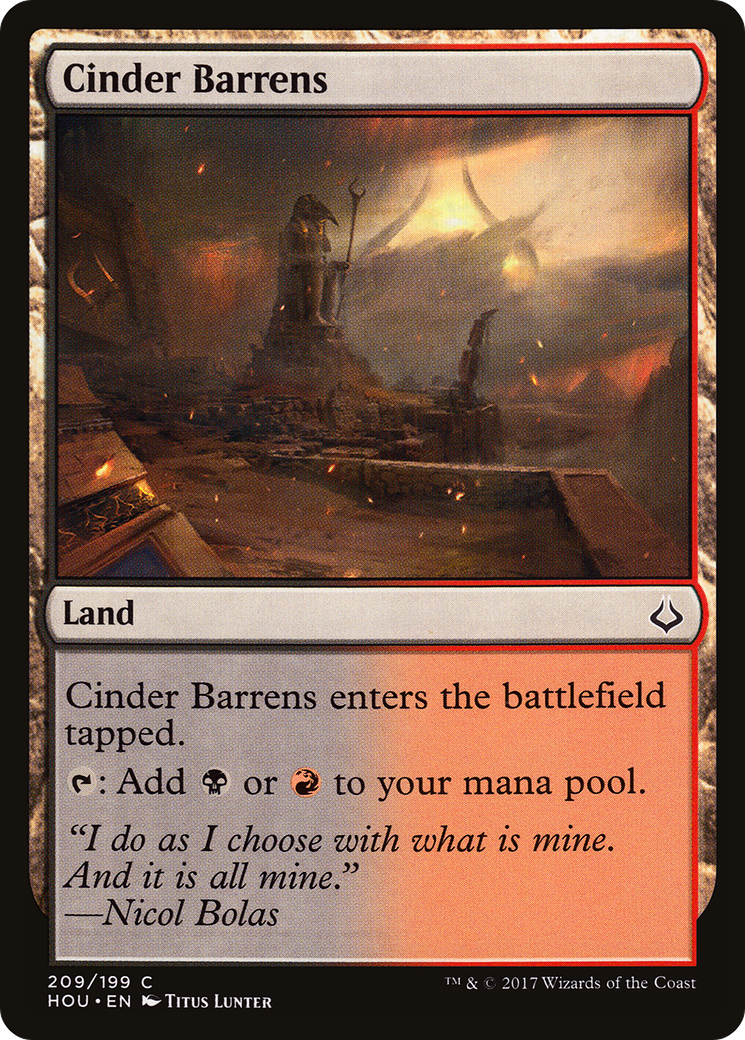 Cinder Barrens (HOU) #209 [EN/N]