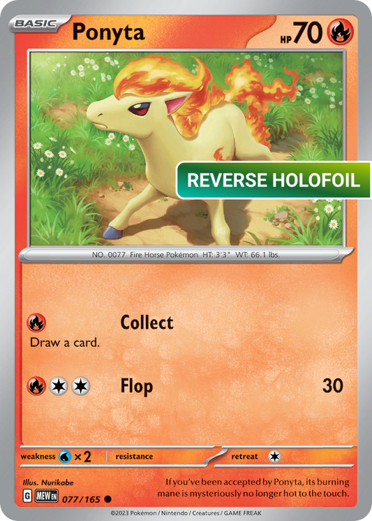 Ponyta (MEW) #077 [EN/R] s/o