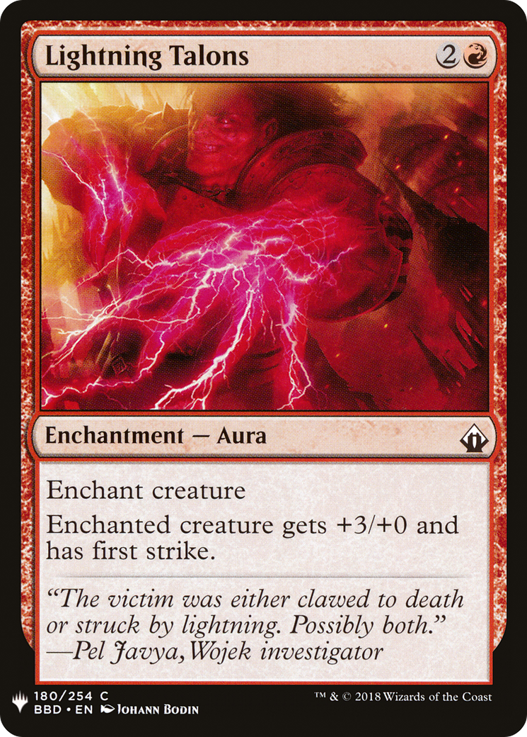 Lightning Talons (PLST) #BBD-180 [EN/N]