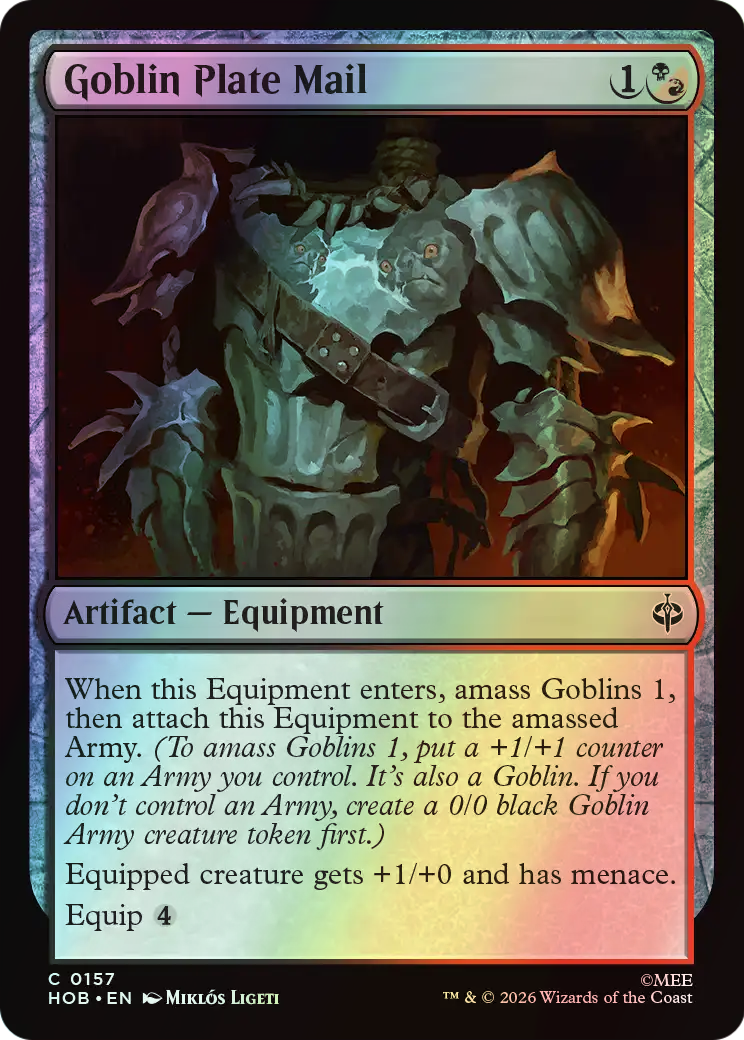 Goblin Plate Mail (HOB) #157 [EN/F]