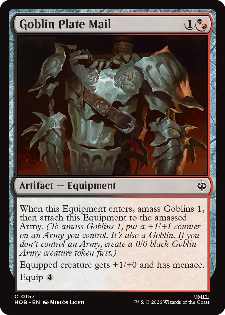 Goblin Plate Mail (HOB) #157 [EN/N]