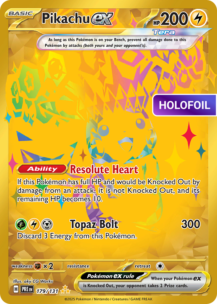Pikachu ex (PRE) #179 [EN/H] s/o