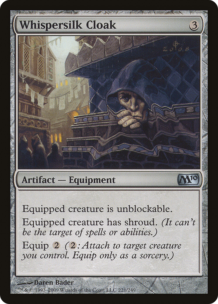 Whispersilk Cloak (M10) #221 [EN/N]