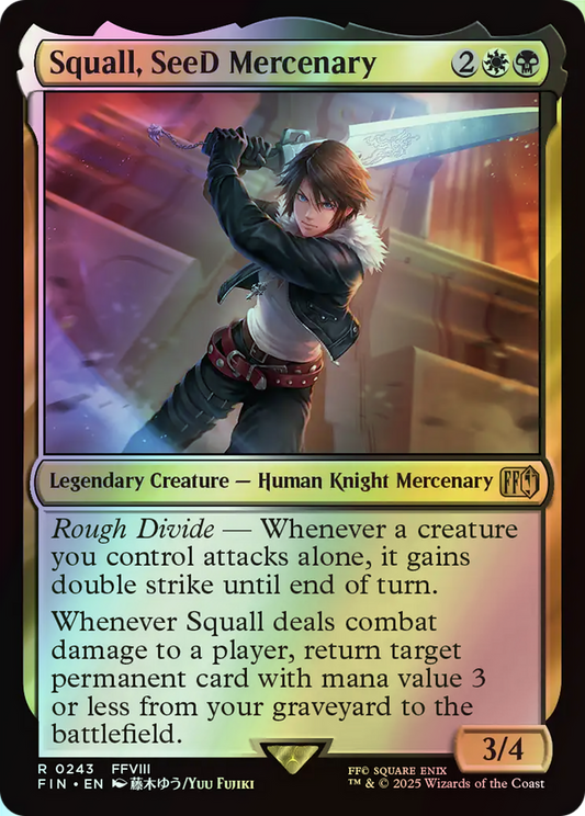 Squall, SeeD Mercenary (FIN) #243 [EN/F] s/o