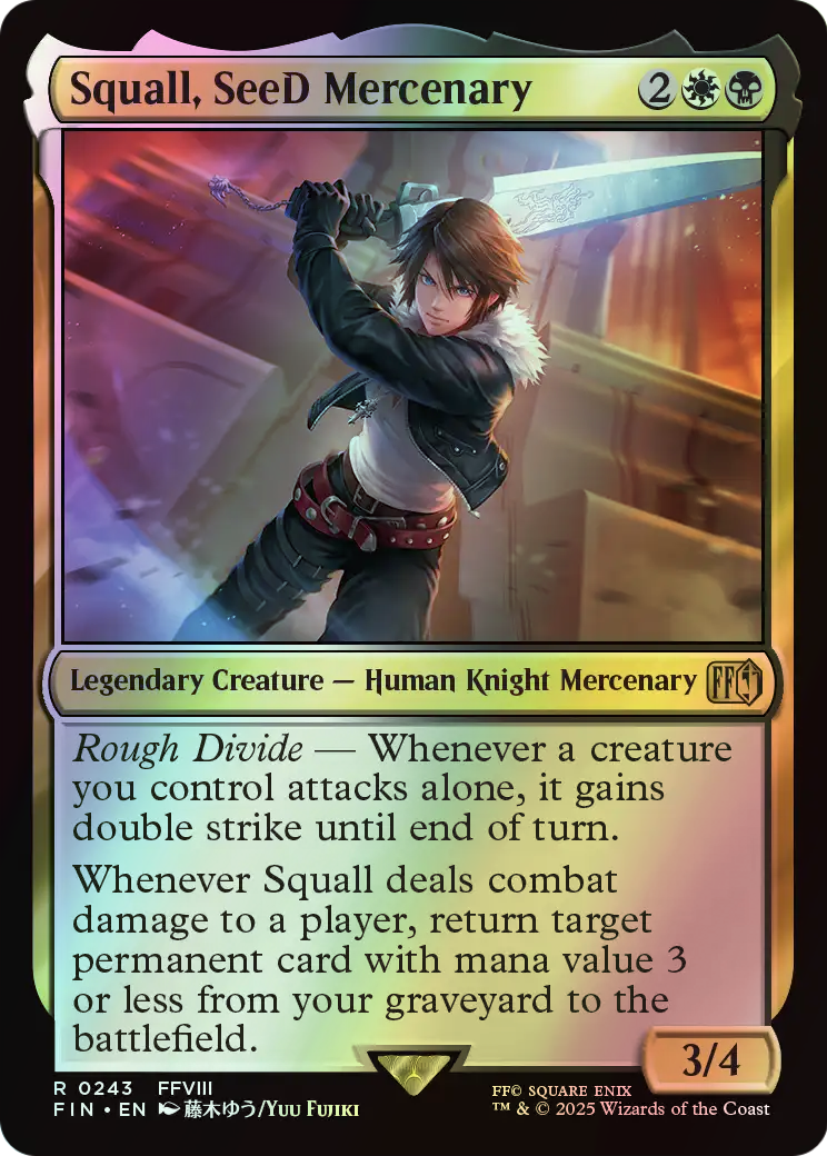 Squall, SeeD Mercenary (FIN) #243 [EN/F] s/o