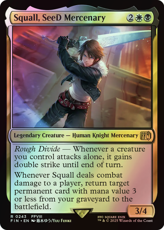 Squall, SeeD Mercenary (FIN) #243 [EN/F] s/o