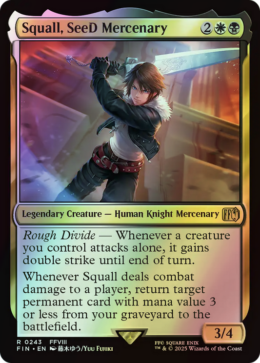 Squall, SeeD Mercenary (FIN) #243 [EN/F] s/o