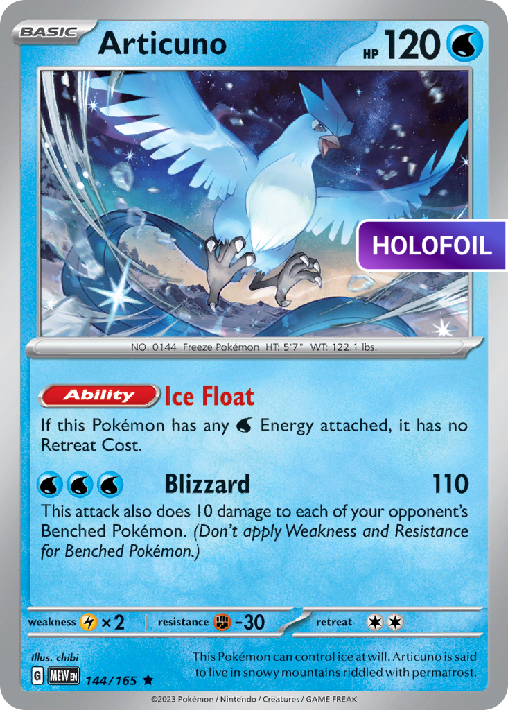 Articuno (MEW) #144 [EN/H] s/o