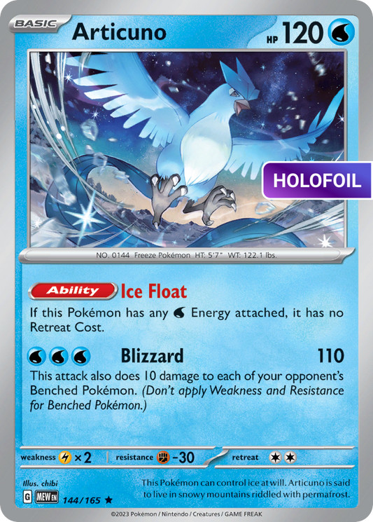Articuno (MEW) #144 [EN/H] s/o