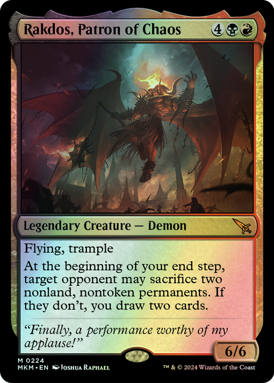 Rakdos, Patron of Chaos (MKM) #224 [EN/F] s/o
