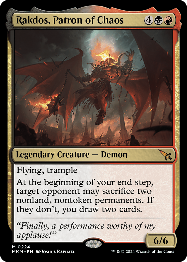 Rakdos, Patron of Chaos (MKM) #224 [EN/N] s/o