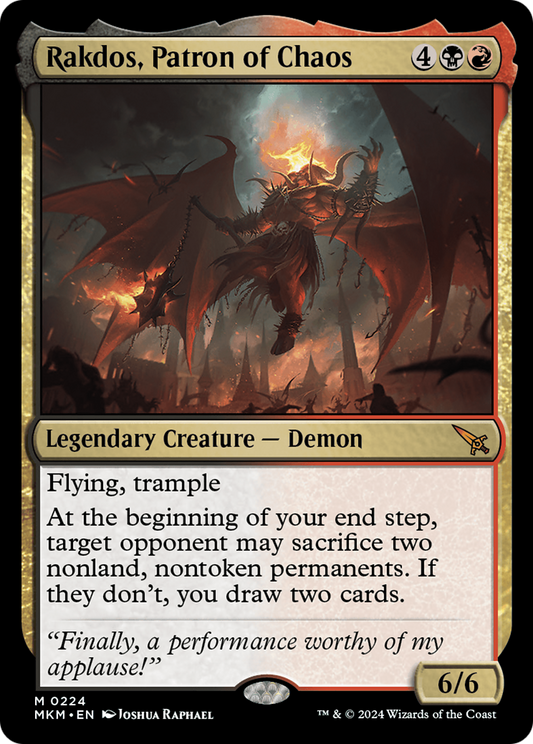 Rakdos, Patron of Chaos (MKM) #224 [EN/N] s/o