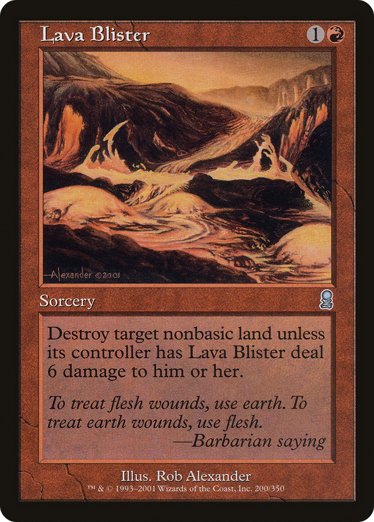 Lava Blister (ODY) #200 [EN/N] s/o