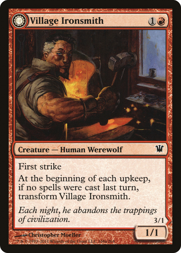 Village Ironsmith // Ironfang (ISD) #168 [EN/N]