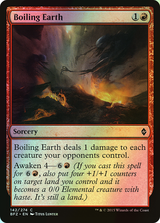 Boiling Earth (BFZ) #142 [EN/F] s/o