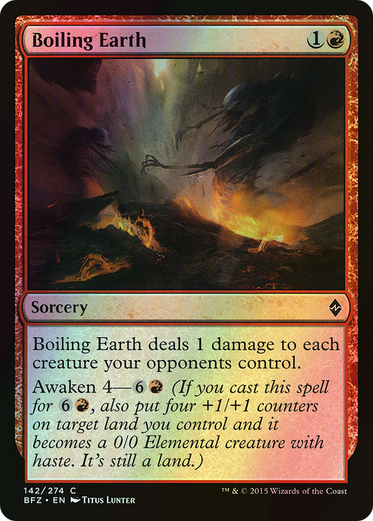 Boiling Earth (BFZ) #142 [EN/F] s/o