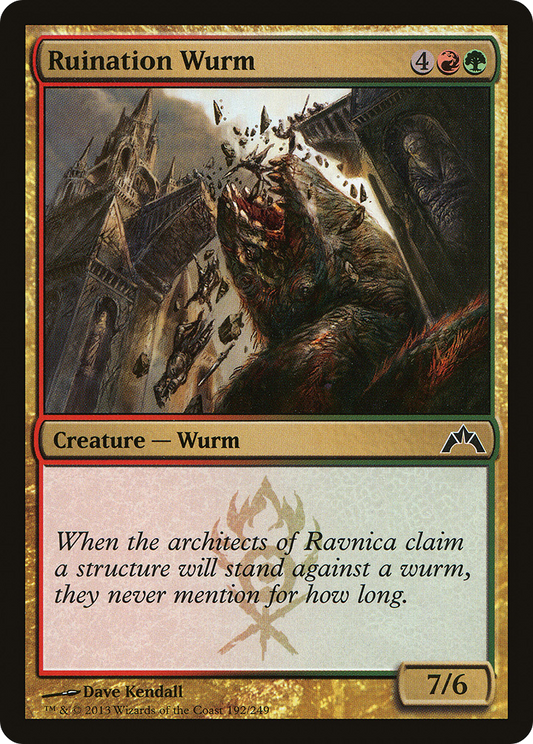 Ruination Wurm (GTC) #192 [EN/N] s/o