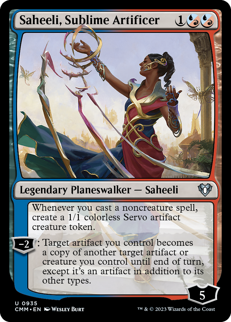 Saheeli, Sublime Artificer (CMM) #935 [EN/N] s/o