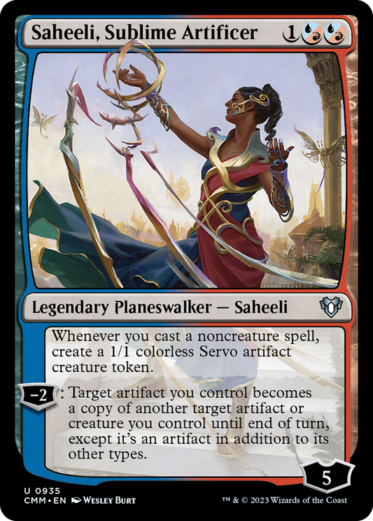 Saheeli, Sublime Artificer (CMM) #935 [EN/N] s/o