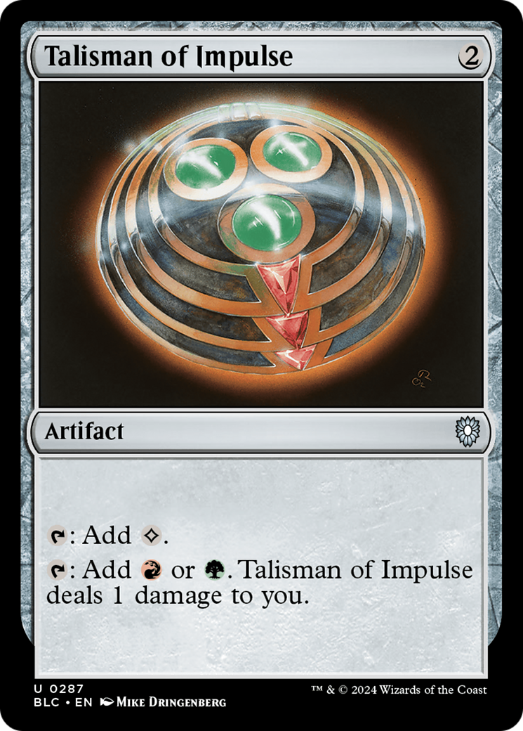 Talisman of Impulse (BLC) #287 [EN/N] s/o