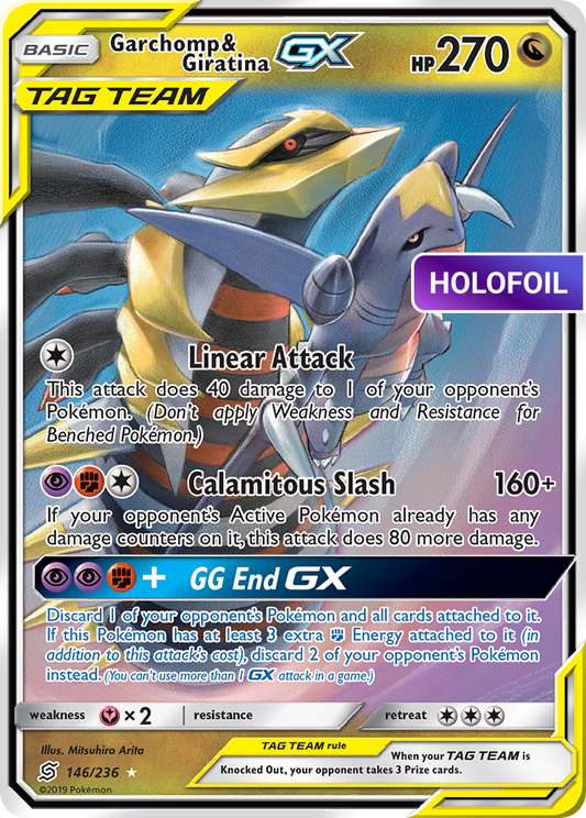 Garchomp & Giratina GX (UNM) #146 [EN/H]