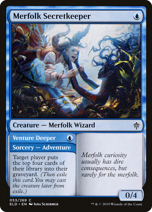 Merfolk Secretkeeper // Venture Deeper (ELD) #53 [EN/N]