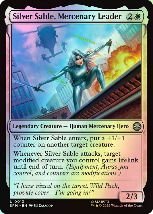 Silver Sable, Mercenary Leader (SPM) #13 [EN/F] s/o