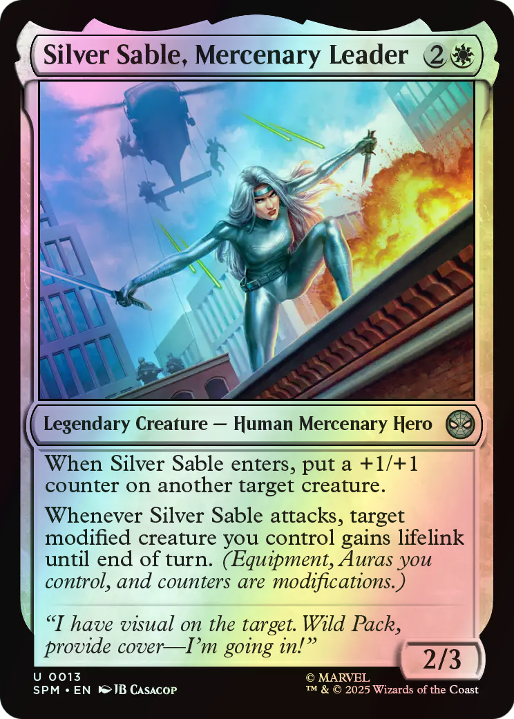 Silver Sable, Mercenary Leader (SPM) #13 [EN/F] s/o