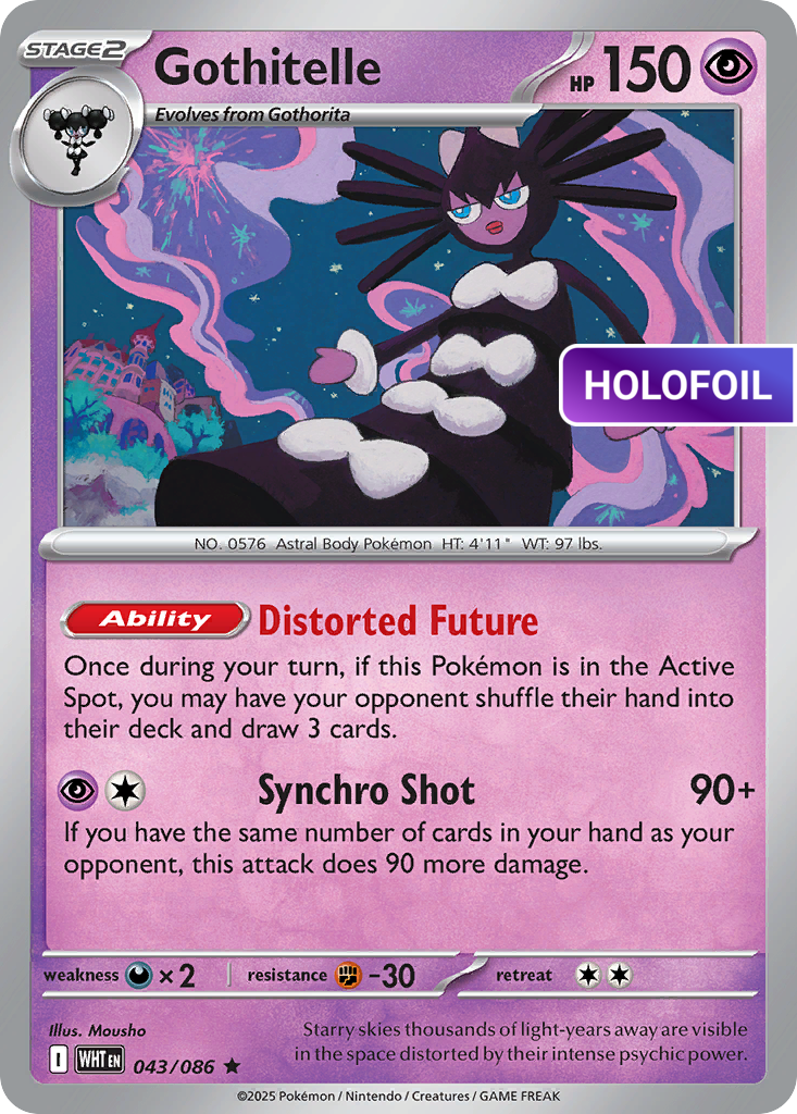 Gothitelle (WHT) #43 [EN/H]