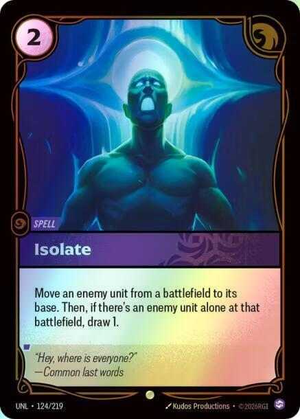 Isolate (UNL) #124 [EN/F]