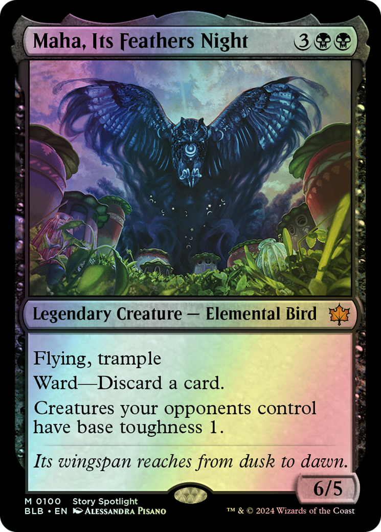Maha, Its Feathers Night (BLB) #100 [EN/F] s/o