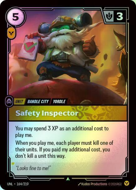 Safety Inspector (UNL) #164 [EN/F] s/o