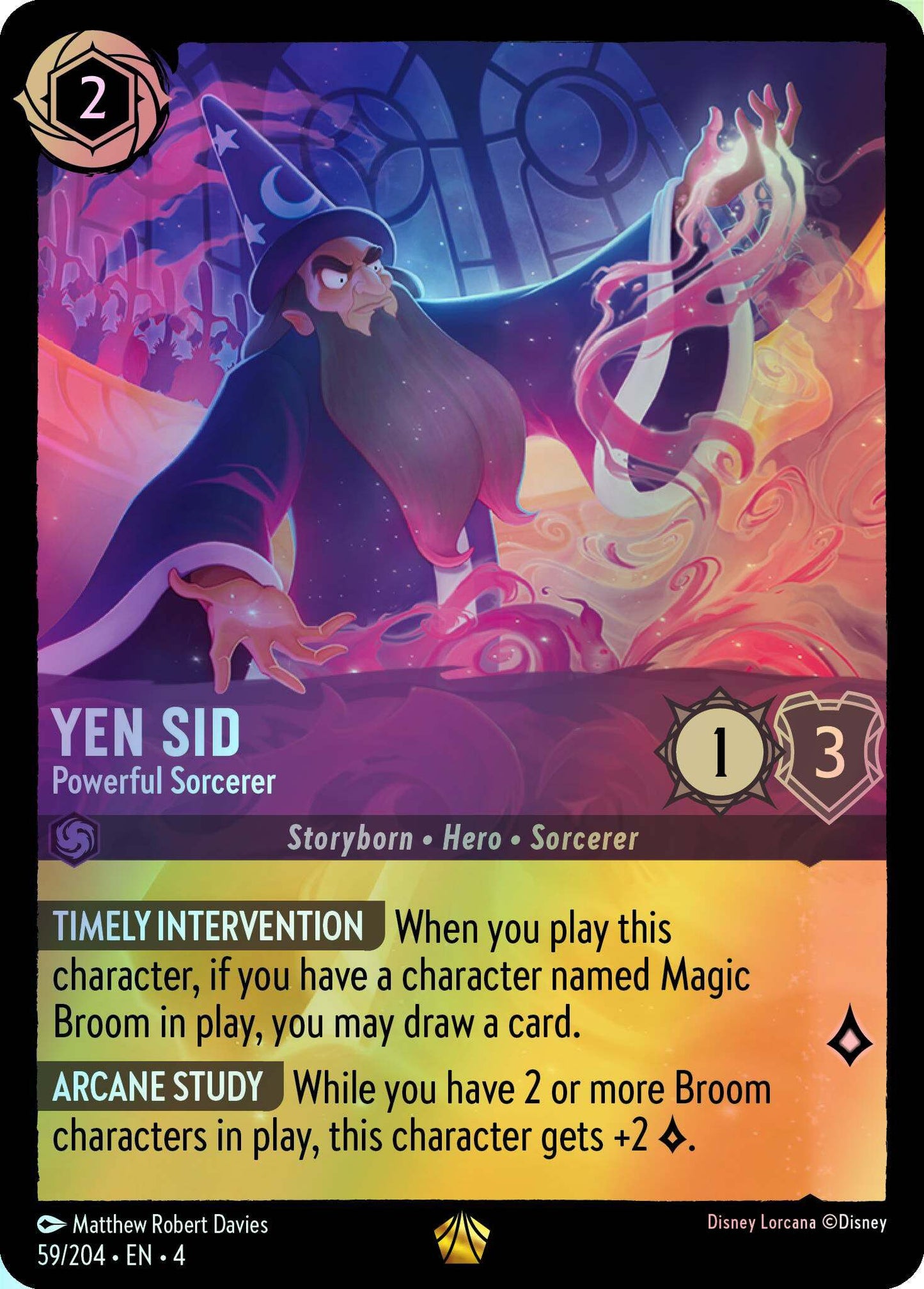Yen Sid, Powerful Sorcerer (4) #59 [EN/F] s/o