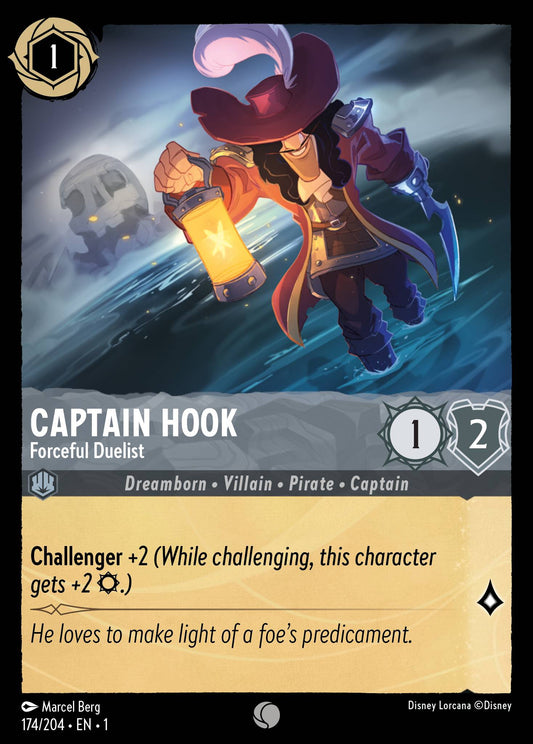 Captain Hook, Forceful Duelist (1) #174 [EN/N] s/o