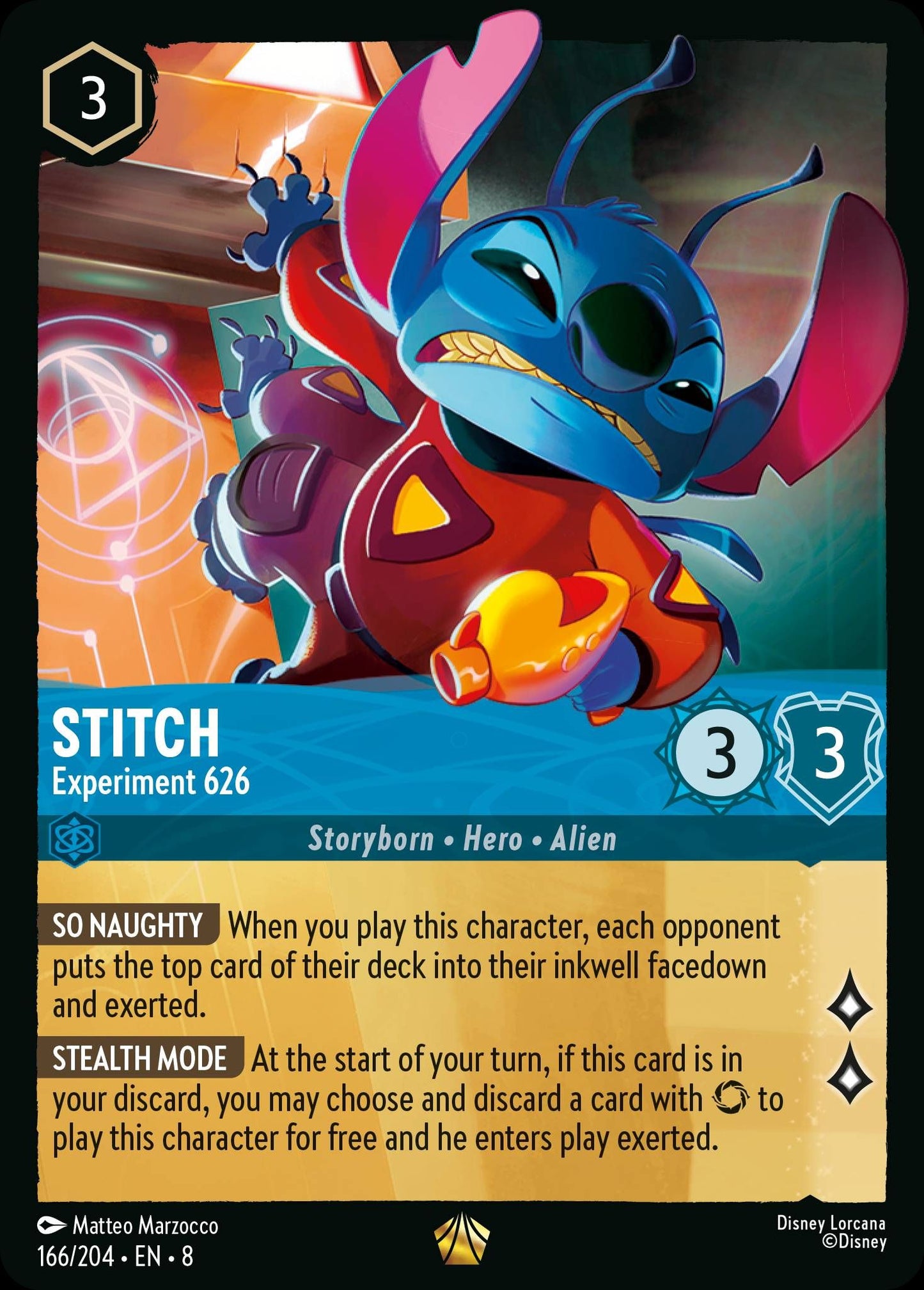 Stitch, Experiment 626 (8) #166 [EN/N] s/o