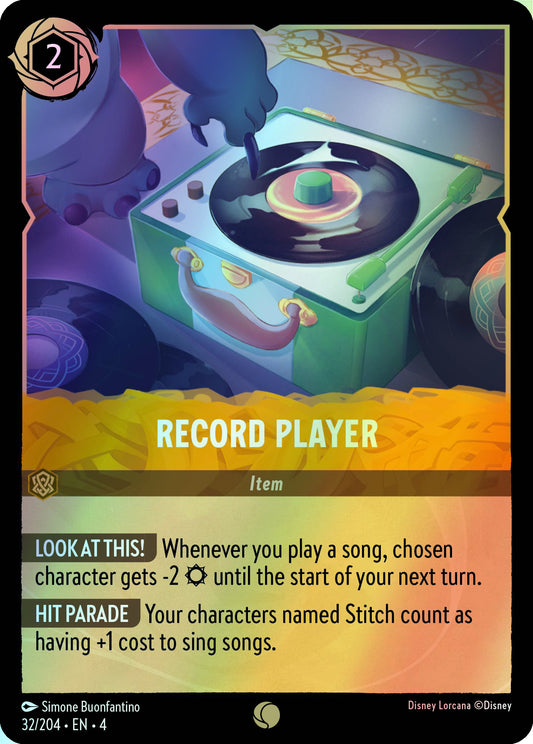 Record Player (4) #32 [EN/F] s/o
