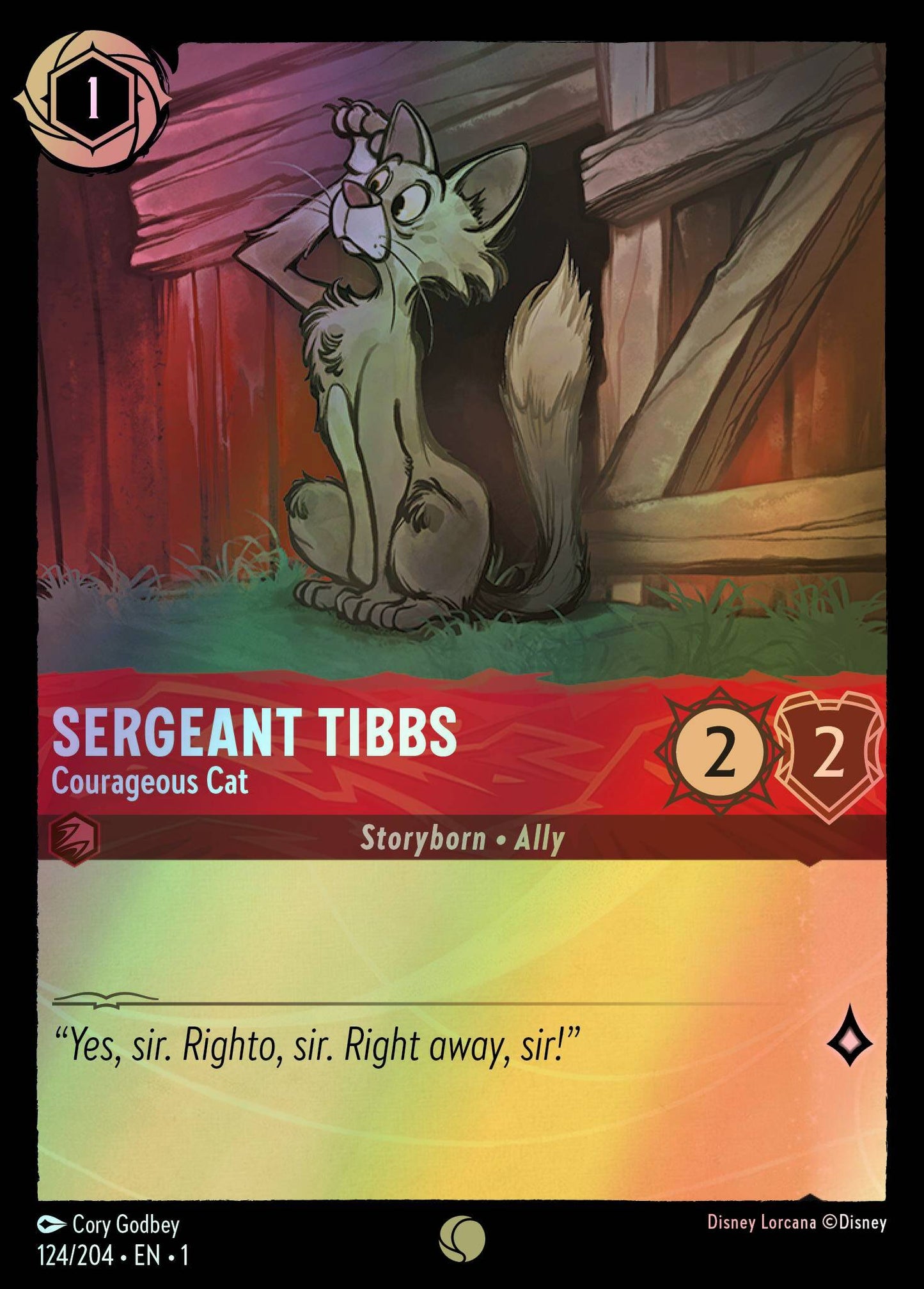Sergeant Tibbs, Courageous Cat (1) #124 [EN/F] s/o