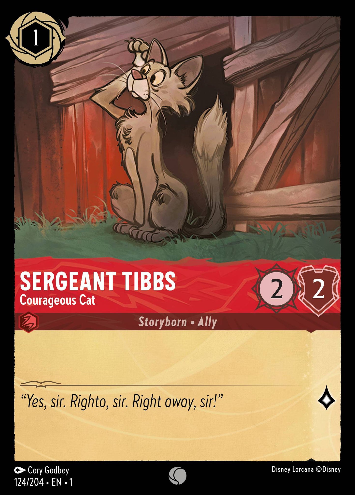 Sergeant Tibbs, Courageous Cat (1) #124 [EN/N] s/o