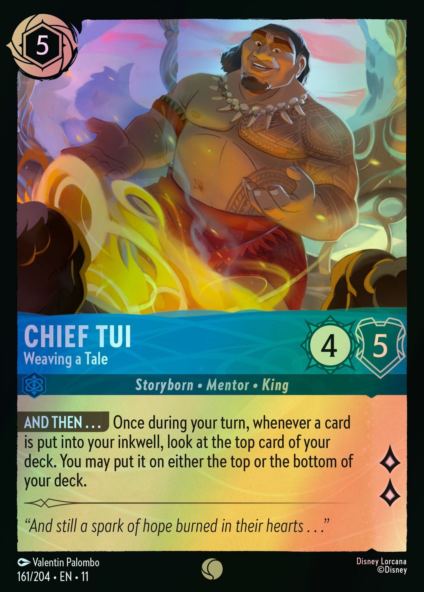 Chief Tui, Weaving a Tale (11) #161 [EN/F]