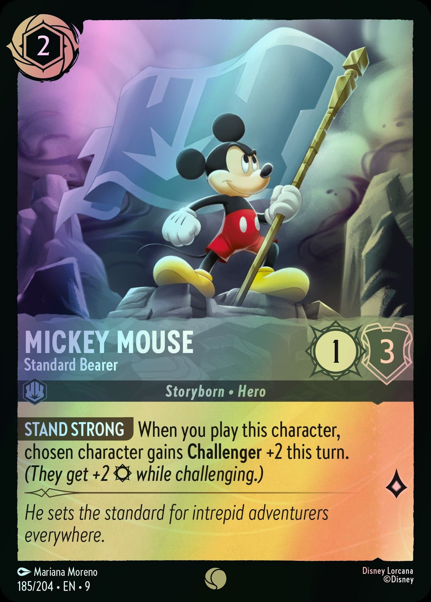 Mickey Mouse, Standard Bearer (9) #185 [EN/F] s/o