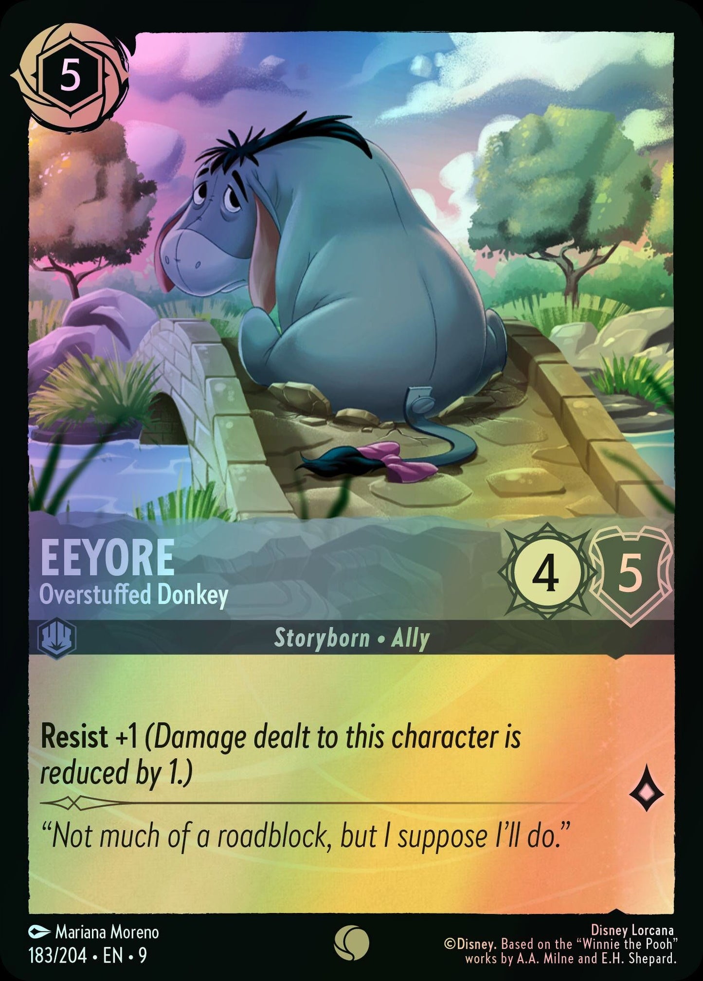 Eeyore, Overstuffed Donkey (9) #183 [EN/F] s/o