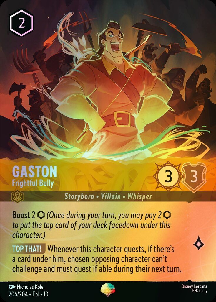 Gaston, Frightful Bully (10) #206 [EN/F]
