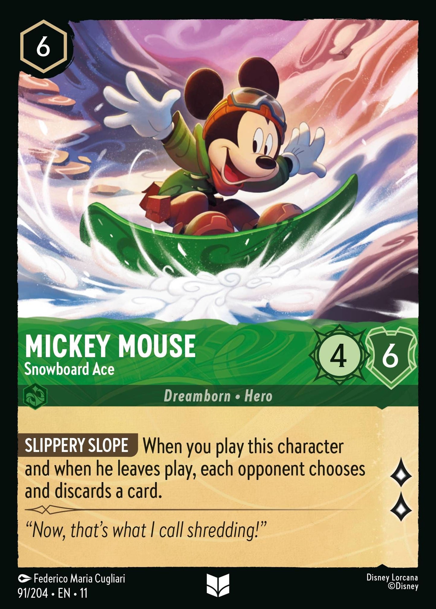Mickey Mouse, Snowboard Ace (11) #91 [EN/N]