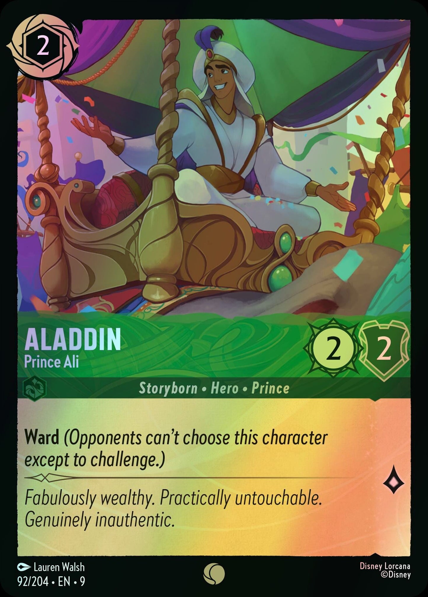 Aladdin, Prince Ali (9) #92 [EN/F] s/o